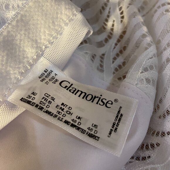 Glamorise Women's Plus Size Front-Close T-Back Wonderwire Underwire 48D NWOT - Picture 7 of 8